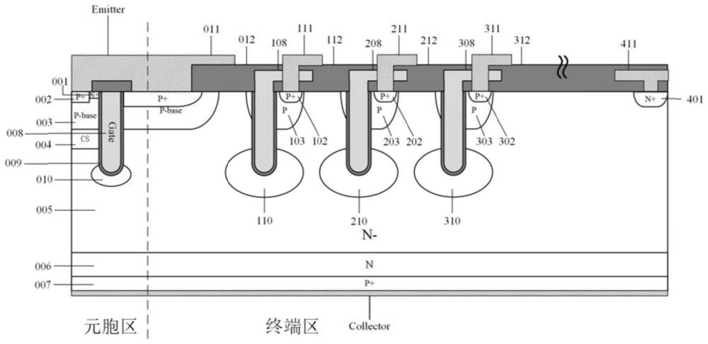 一种高耐压小面积的新型结终端结构及应用