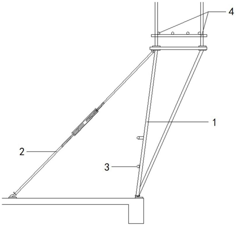 一种组合型的定型化钢管支撑临时脚手架的制作方法