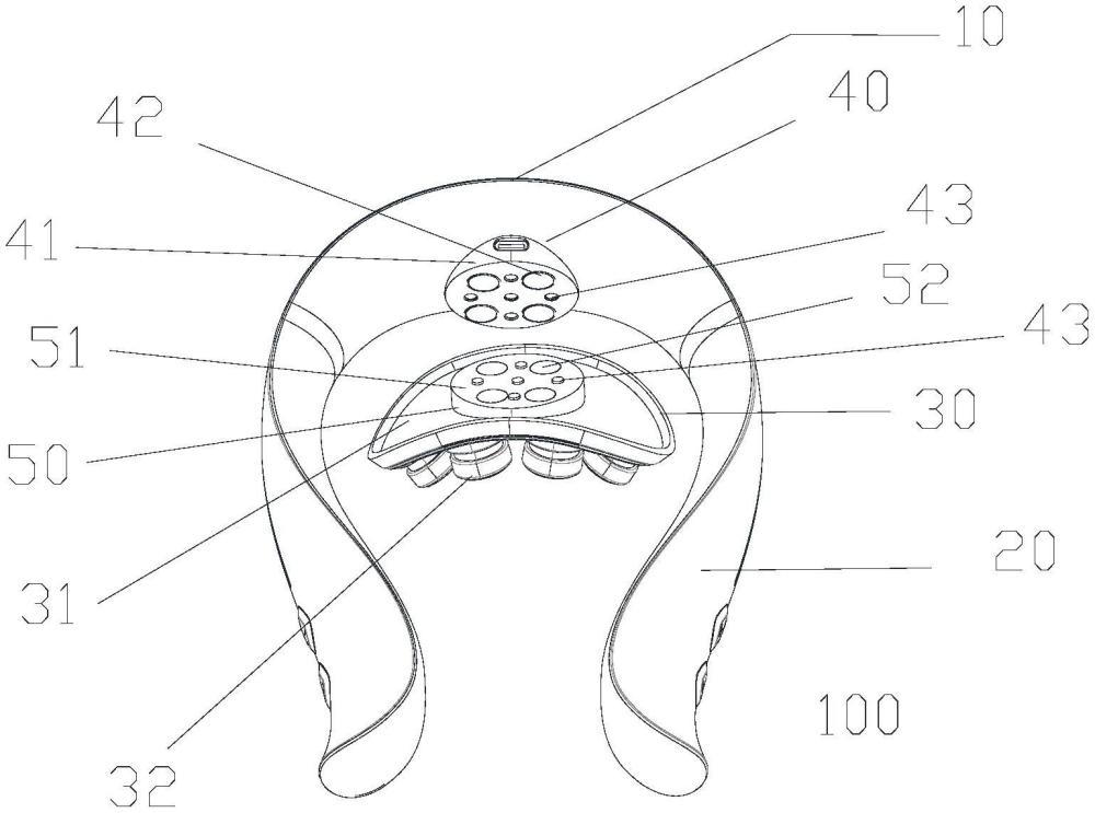 颈部按摩仪及主机结构的制作方法