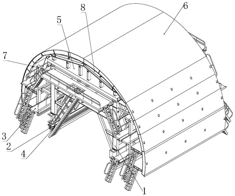 一种隧道变断面内模衬砌台车的制作方法