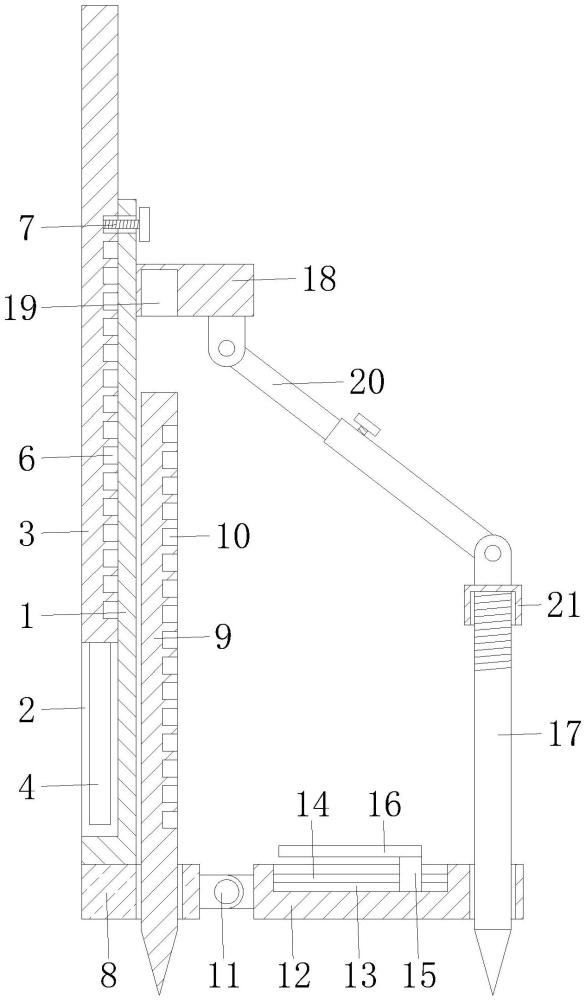 一种建筑测量测绘用标杆的制作方法