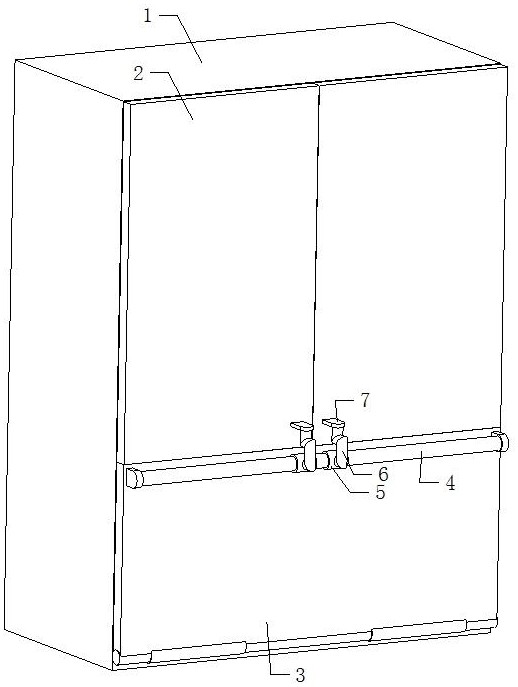 一种防胀箱箱门自动开合用传动装置的制作方法