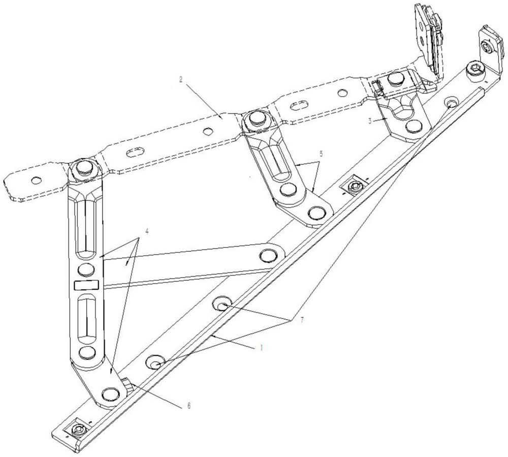 一种上悬滑撑双曲臂支撑结构的制作方法