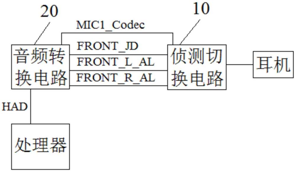 一种耳机制式侦测切换的主板及设备的制作方法