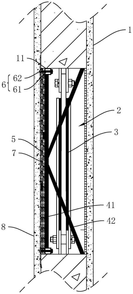 一种建筑外墙消能阻尼器悬臂墙洞口的制作方法