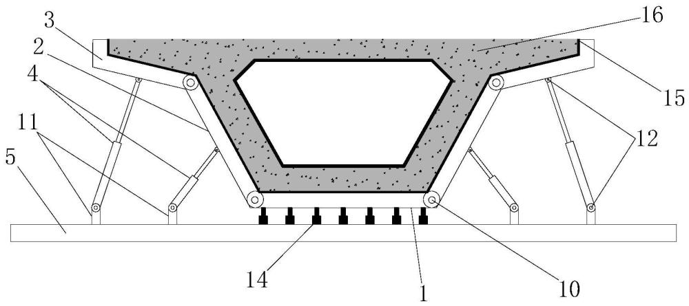 预应力混凝土变截面箱梁可调式模板体系的制作方法