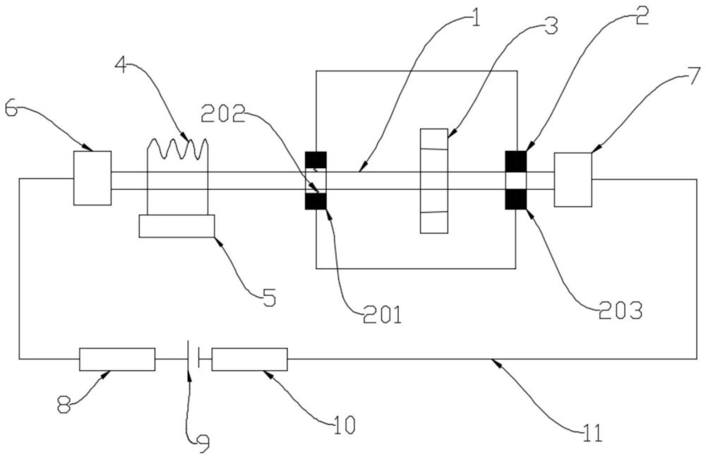 一种基于压电截止反射波的磁致伸缩位移传感器的制作方法