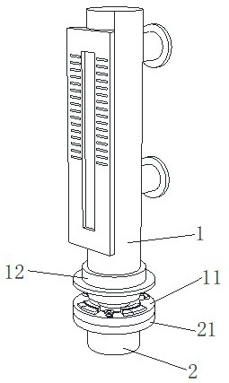 一种磁翻板液位计用底座连接机构的制作方法