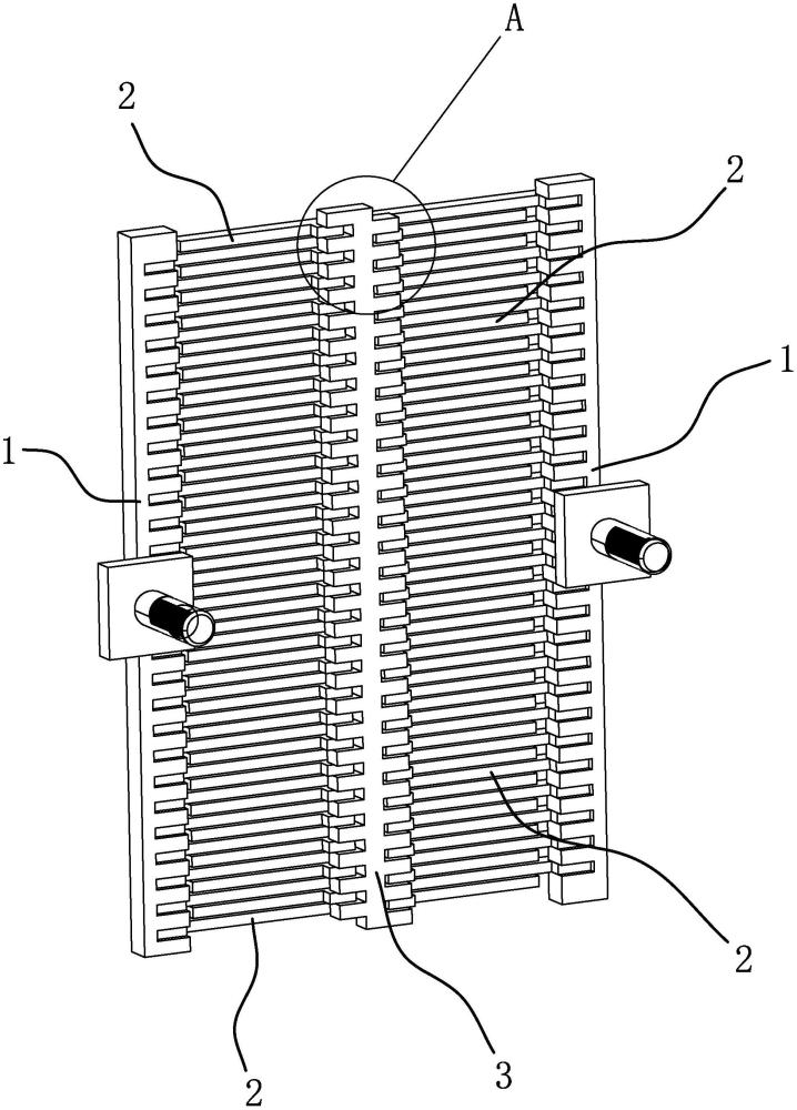 一种消毒装置的电极片定位和固定结构