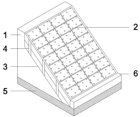 一种应用土工格室的生态保水护坡的制作方法