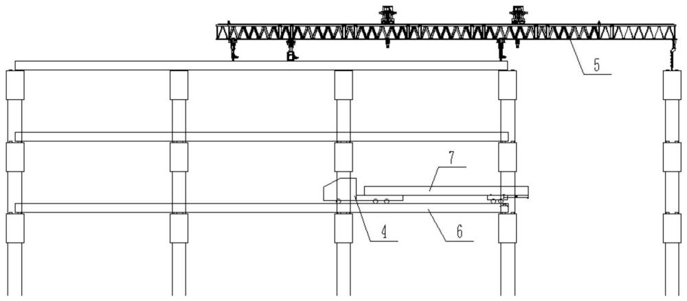 主线与匝道共墩三层桥各层梁同步架设施工方法与流程