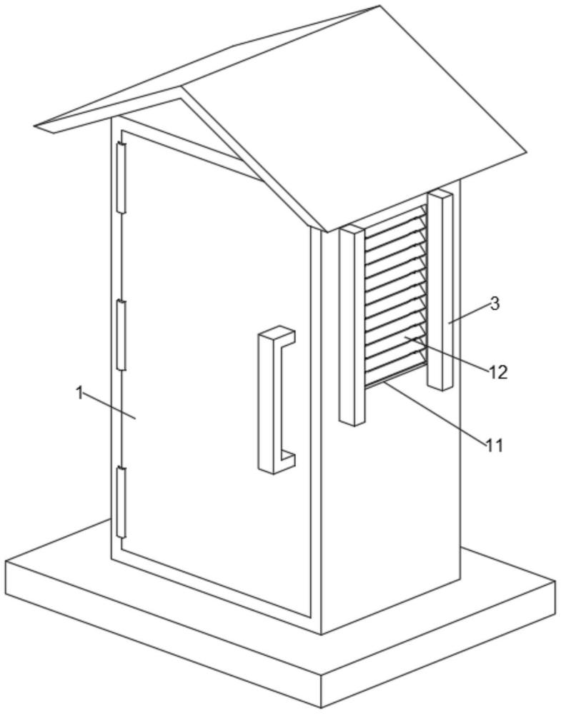 一种电力柜散热百叶窗的制作方法