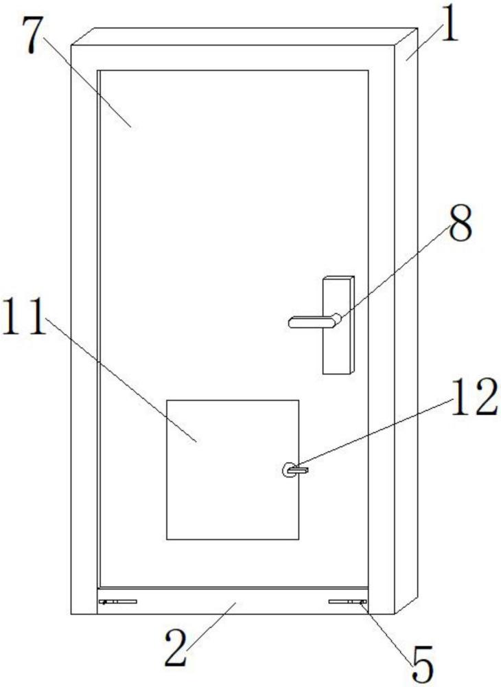 一种带门槛的门的制作方法