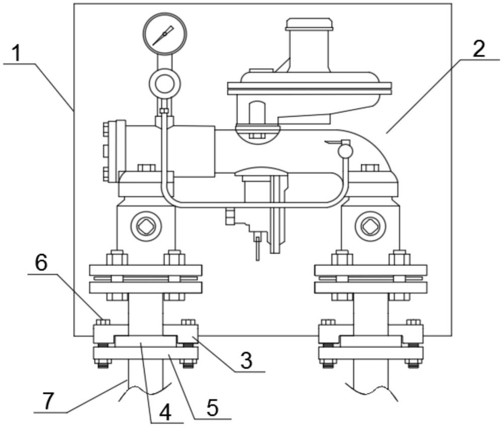 一种应用于楼栋燃气调压箱安装的连接件的制作方法