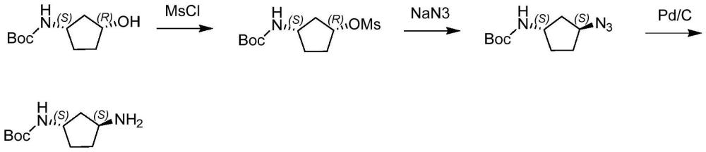 一种(1S,3S)-3-氨基环戊基氨基甲酸叔丁酯的制备方法与流程