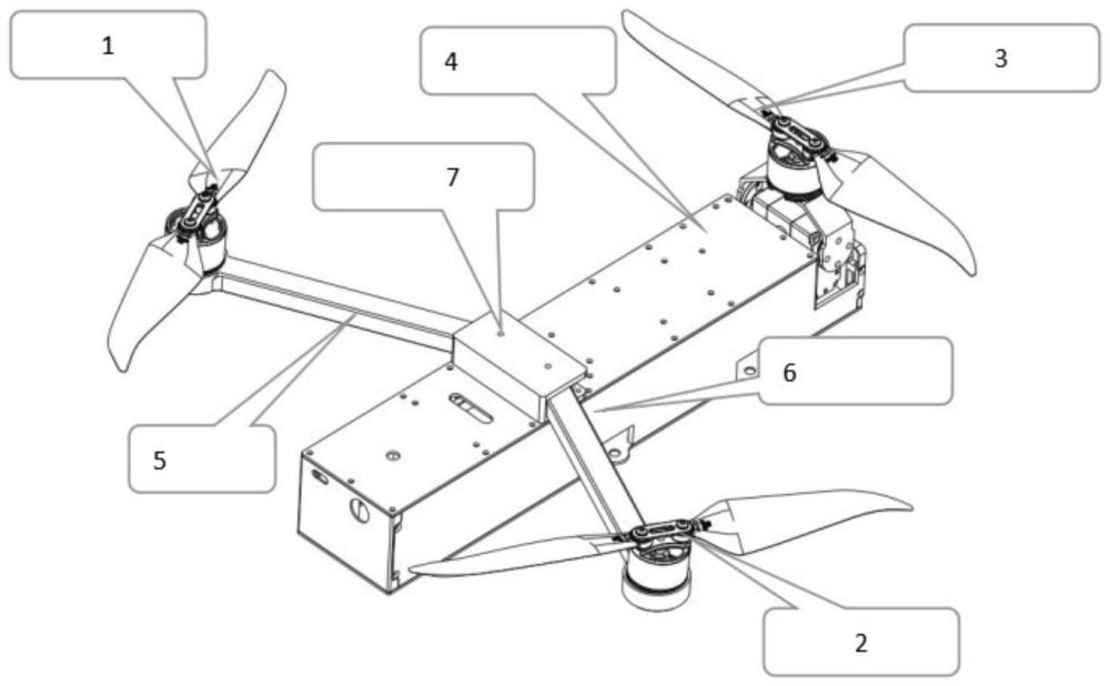 一种机身可倾转三旋翼无人机及控制方法与流程