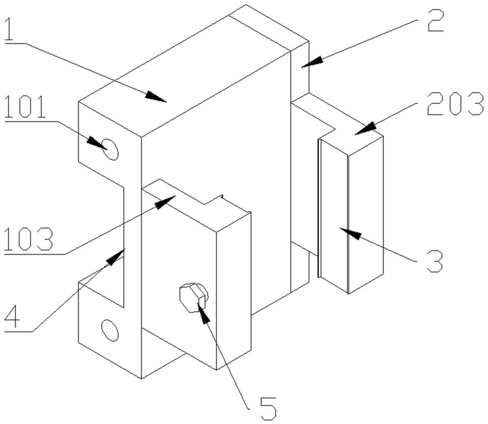 一种翻箱机用垂直坐标条码固定卡扣的制作方法