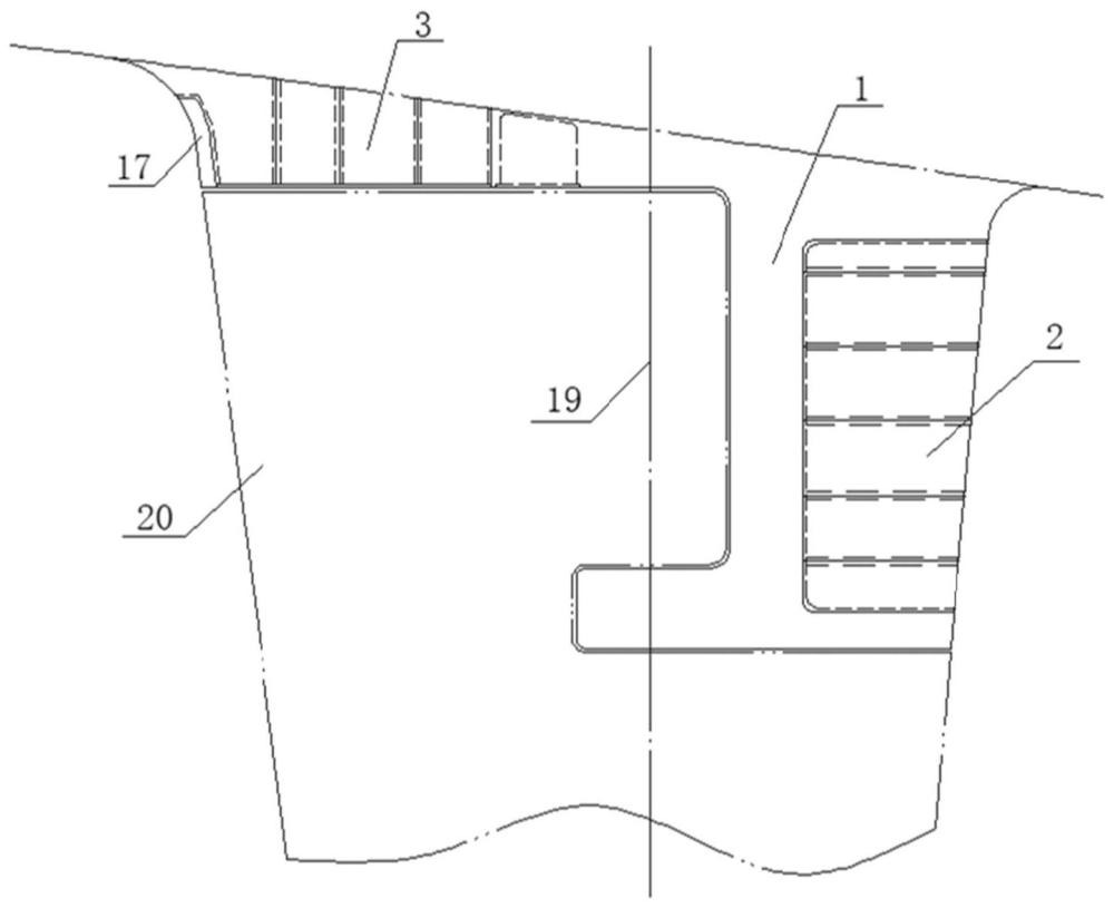 一种船用空心大壁厚挂舵臂结构及船舶的制作方法