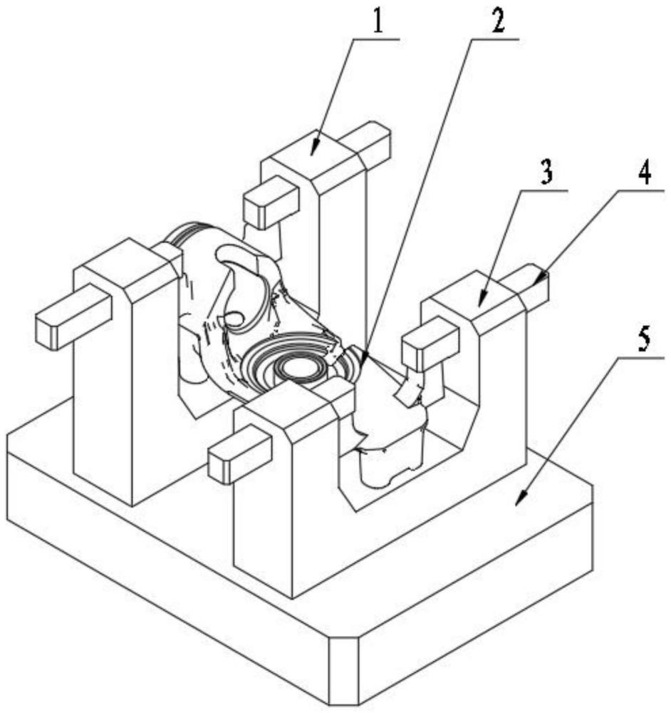 一种压缩机汽缸毛坯异形工件的高度检具的制作方法