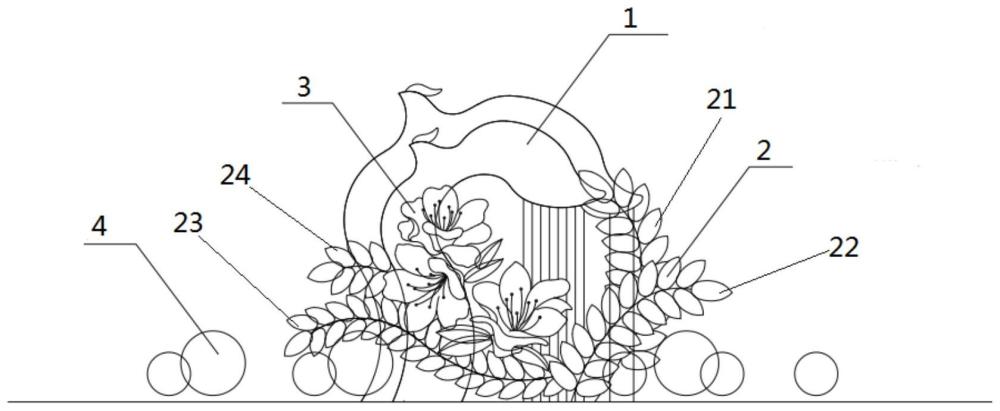 一种立体花坛结构及使用方法与流程