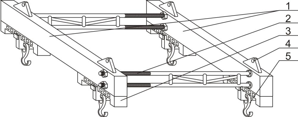 一种冶金起重机小车架专用吊具装置的制作方法