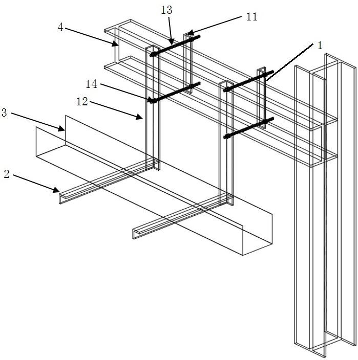 一种抱箍式桥架支架安装结构的制作方法