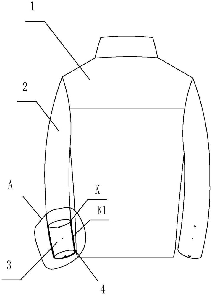 一种带护袖的夹克衫的制作方法