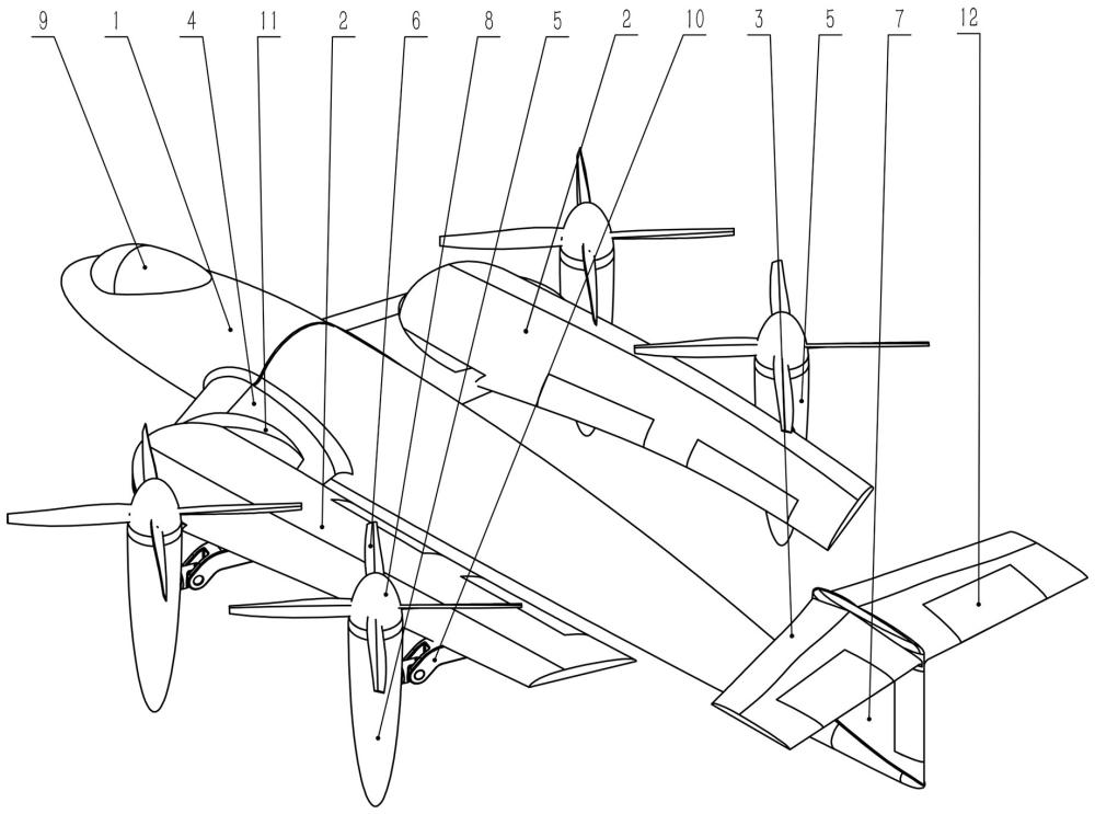 变后掠翼垂直起降固定翼飞机的制作方法