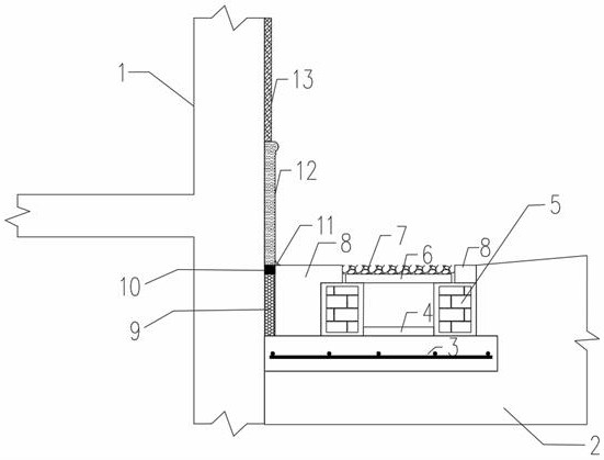 一种建筑物勒脚、散水、排水沟整体成型大包围构造的制作方法