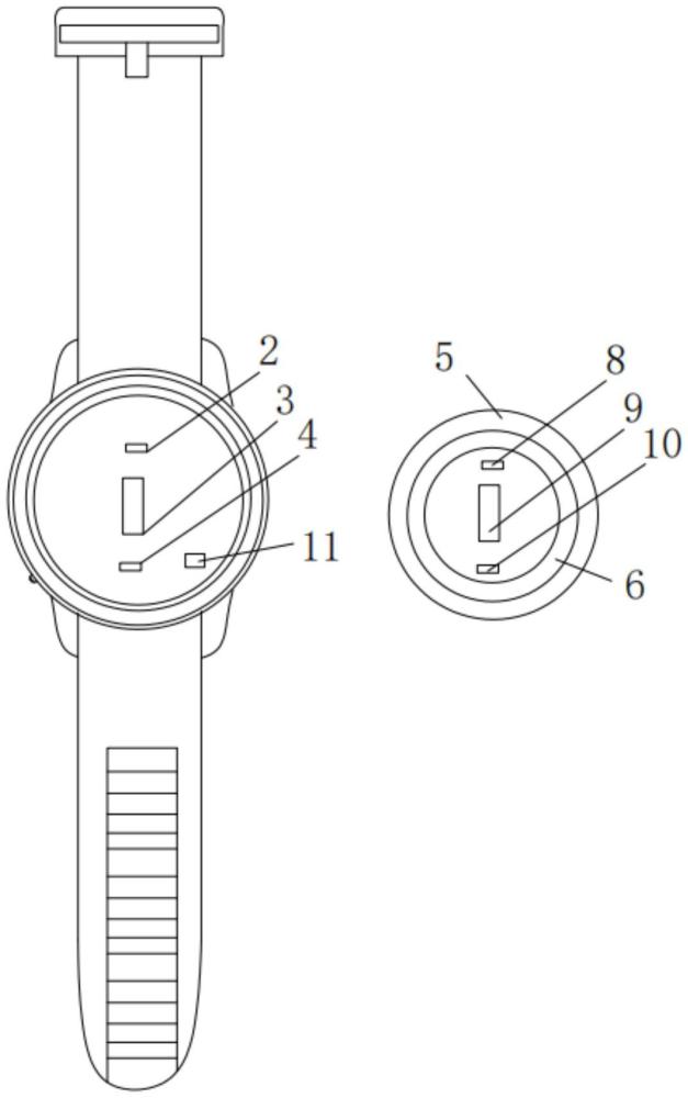 一种具有运动能耗预测组件的智能手表的制作方法