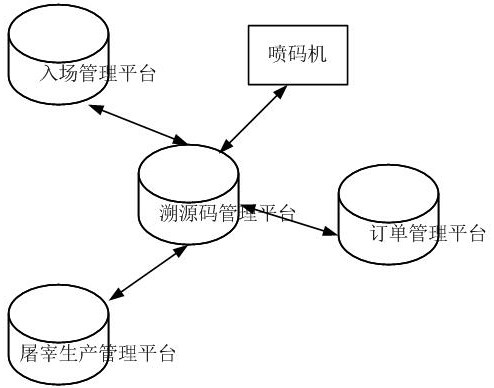 一种牲畜胴体产品溯源码信息关联方法、溯源数据校验方法、溯源系统与流程