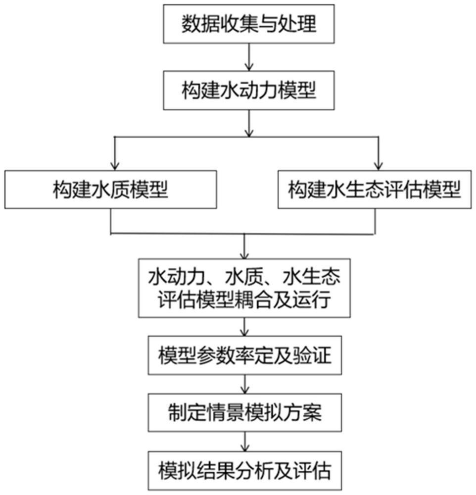 空天地联动式水动力水质水生态耦合模型构建和评估方法与流程