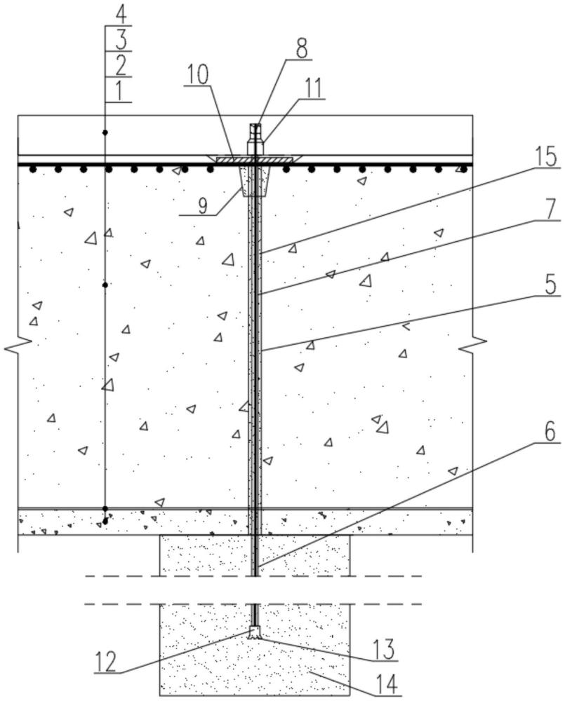 一种采用自进式中空注浆锚杆的狭小空间内加固施工结构的制作方法