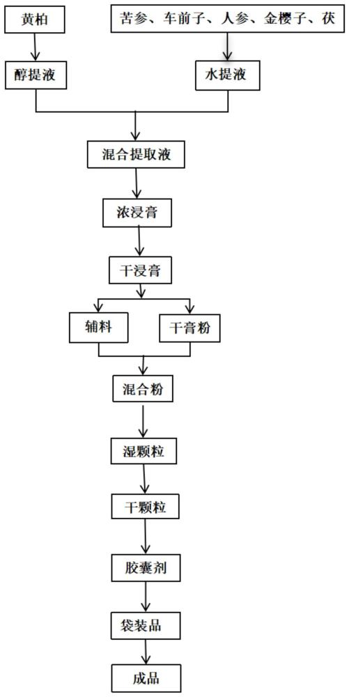 一种用于治疗慢性前列腺炎的中药组合物及其制备方法