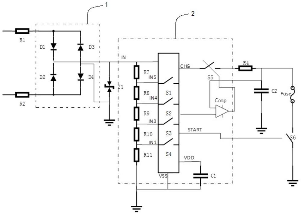 一种充电电压可调节的雷管模组的制作方法