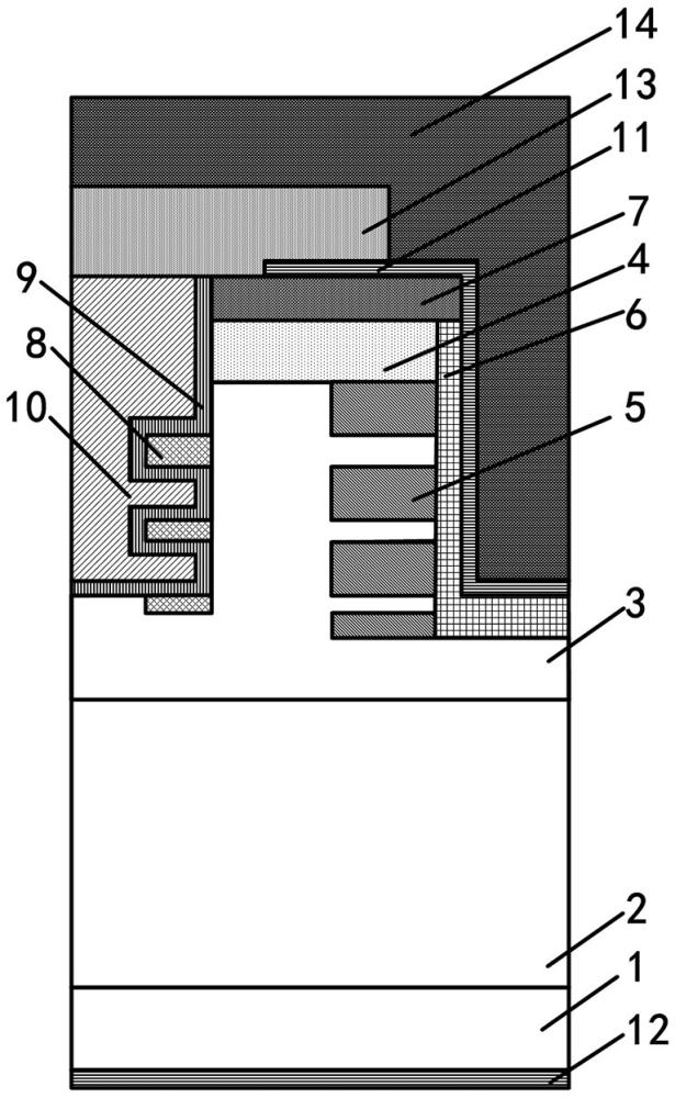 具有空间调制缓冲结构的SiC MOSFET元胞结构、器件及制备方法与流程