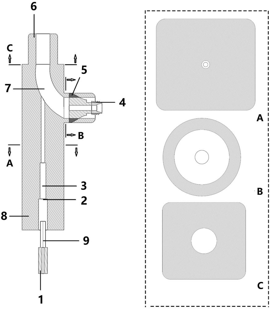 一种热重分析仪和电感耦合等离子体光谱仪在线联用的接口装置的制作方法