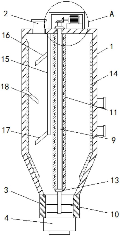 一种重相沥青脱QI的静置分离机构的制作方法