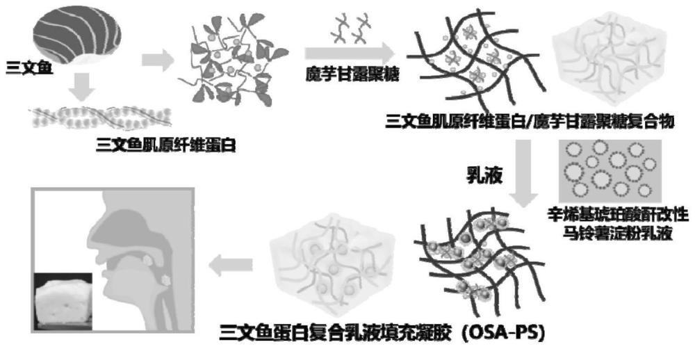 基于肌原纤维蛋白的复合乳液凝胶及其制备方法和应用