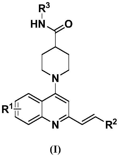 一种含哌啶杂环的喹啉类化合物及其制备方法和应用