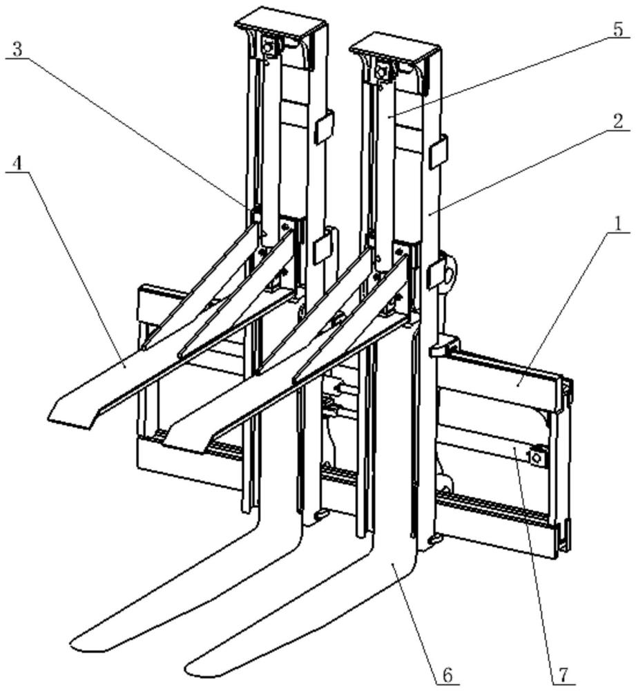 重型叉车专用载荷稳定器属具的制作方法