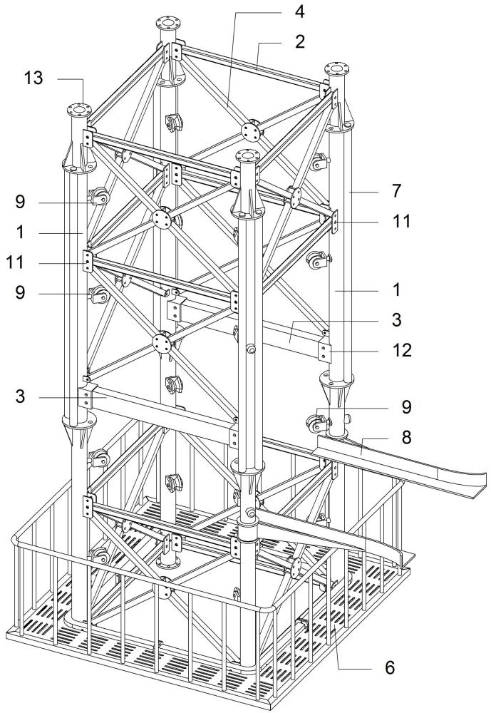 塔式起重机的爬升架的制作方法