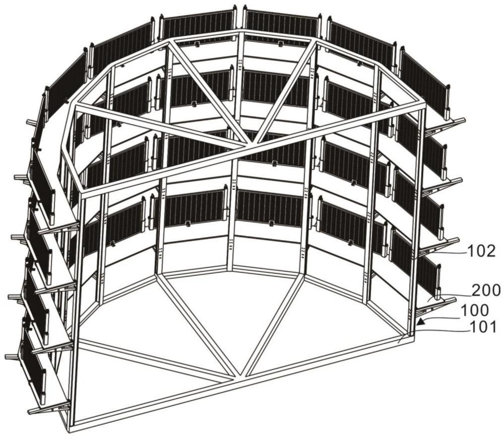 一种用于空心墩钢筋绑扎的施工平台的制作方法