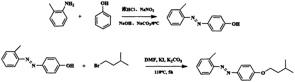 一种甲基取代的低温相变偶氮苯的合成方法