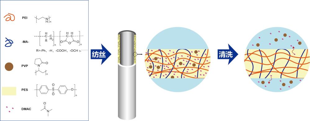 一种亲水中空纤维膜及其制备方法与流程