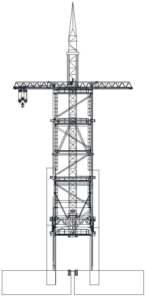 一种自爬式多功能吊装系统及空心墩双柱同步施工方法与流程