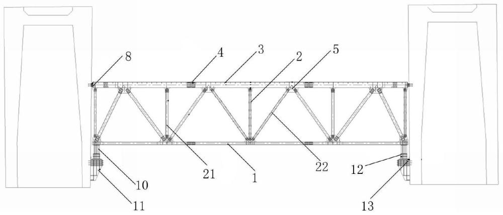 一种大跨度横梁施工用的装配式桁架及其安装方法与流程