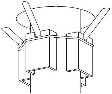 一种筏板基底桩帽封桩自动锁闭结构及其限位加固施工方法