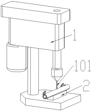 一种高铁商务座椅椅管钻孔专用夹具的制作方法