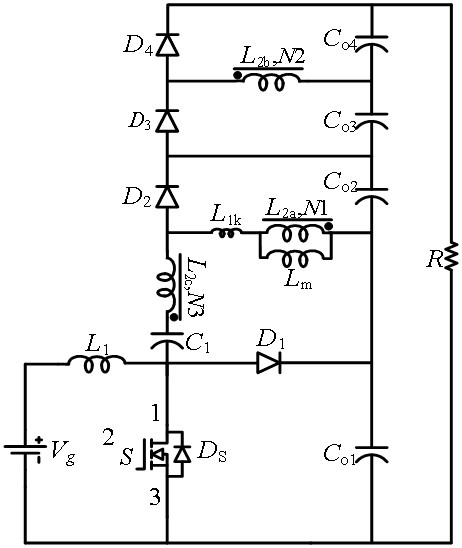 一种基于改进型准Z源网络的单开关DC-DC变换器